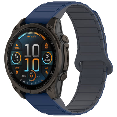 Silicone Magnetic Loop Band For Garmin Fenix 8 5X 6 Pro 6X 7 7X