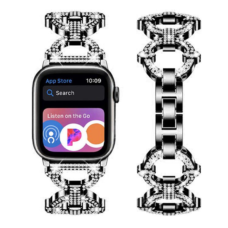 Bling Diamond Link Bracelet For Apple Watch