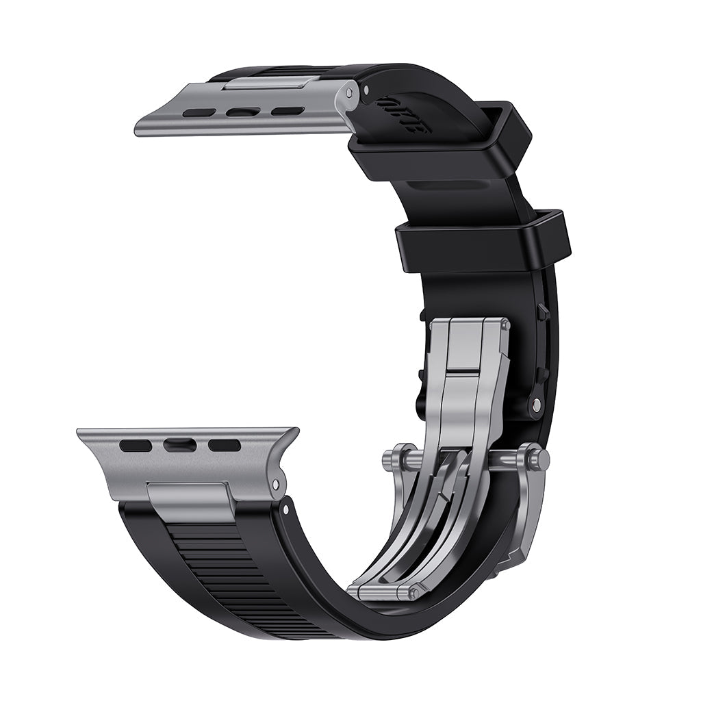Chrono-Strata Apple Watch Band – FKM Fluoroelastomer with Butterfly Clasp