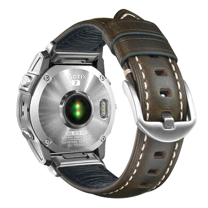 Nappa Leather Watch Band For Garmin
