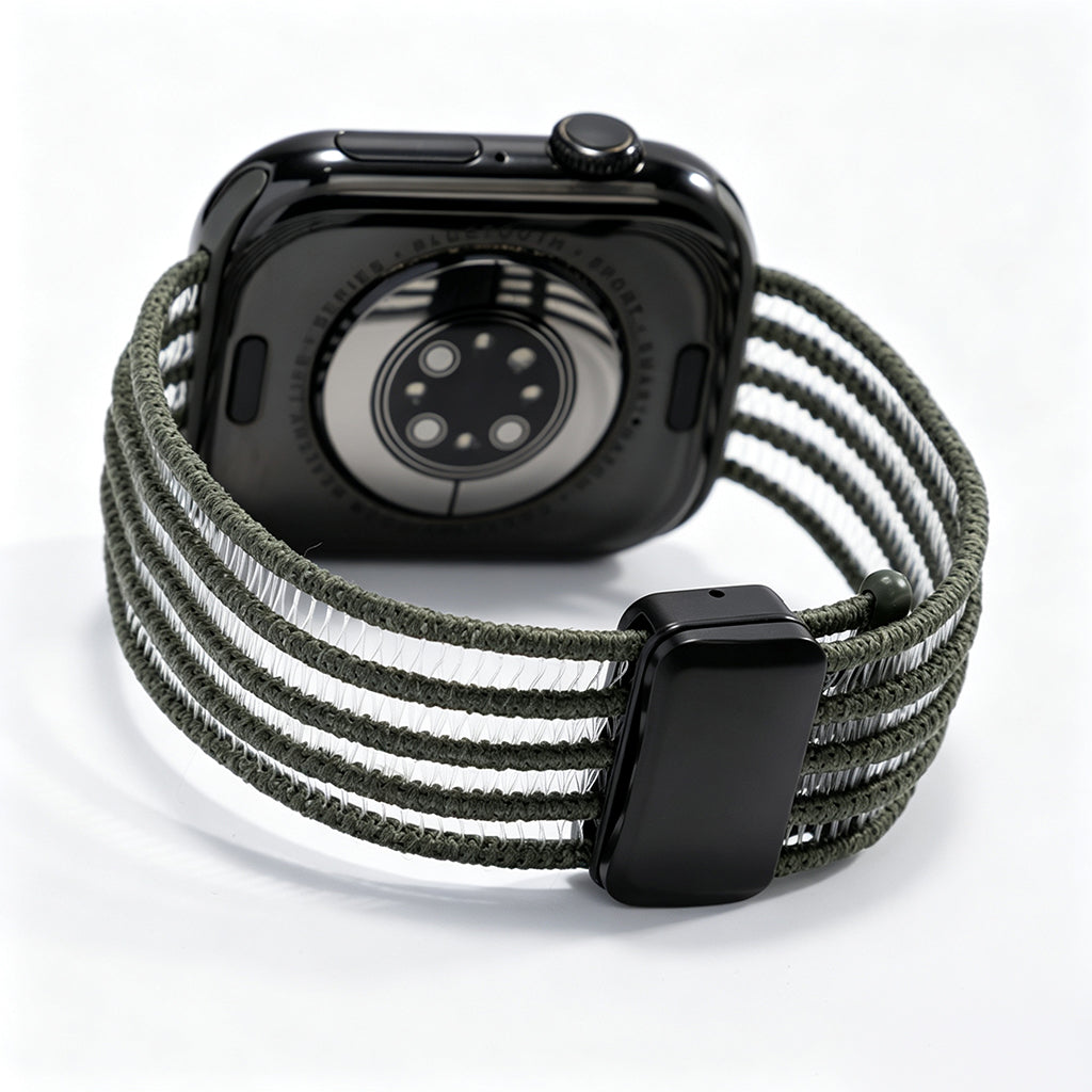 Fish Silk Mesh Breathable Magnetic Soft Strap For Apple Watch