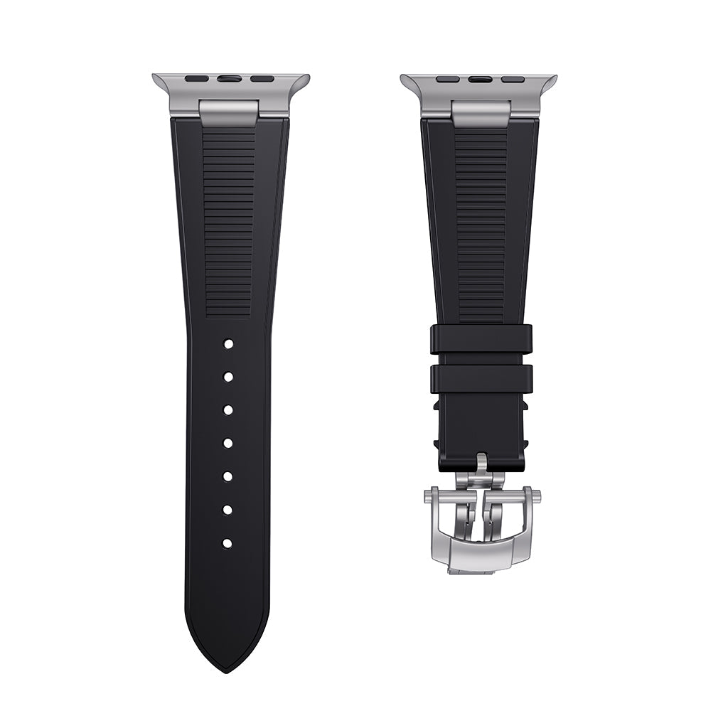 Chrono-Strata Apple Watch Band – FKM Fluoroelastomer with Butterfly Clasp