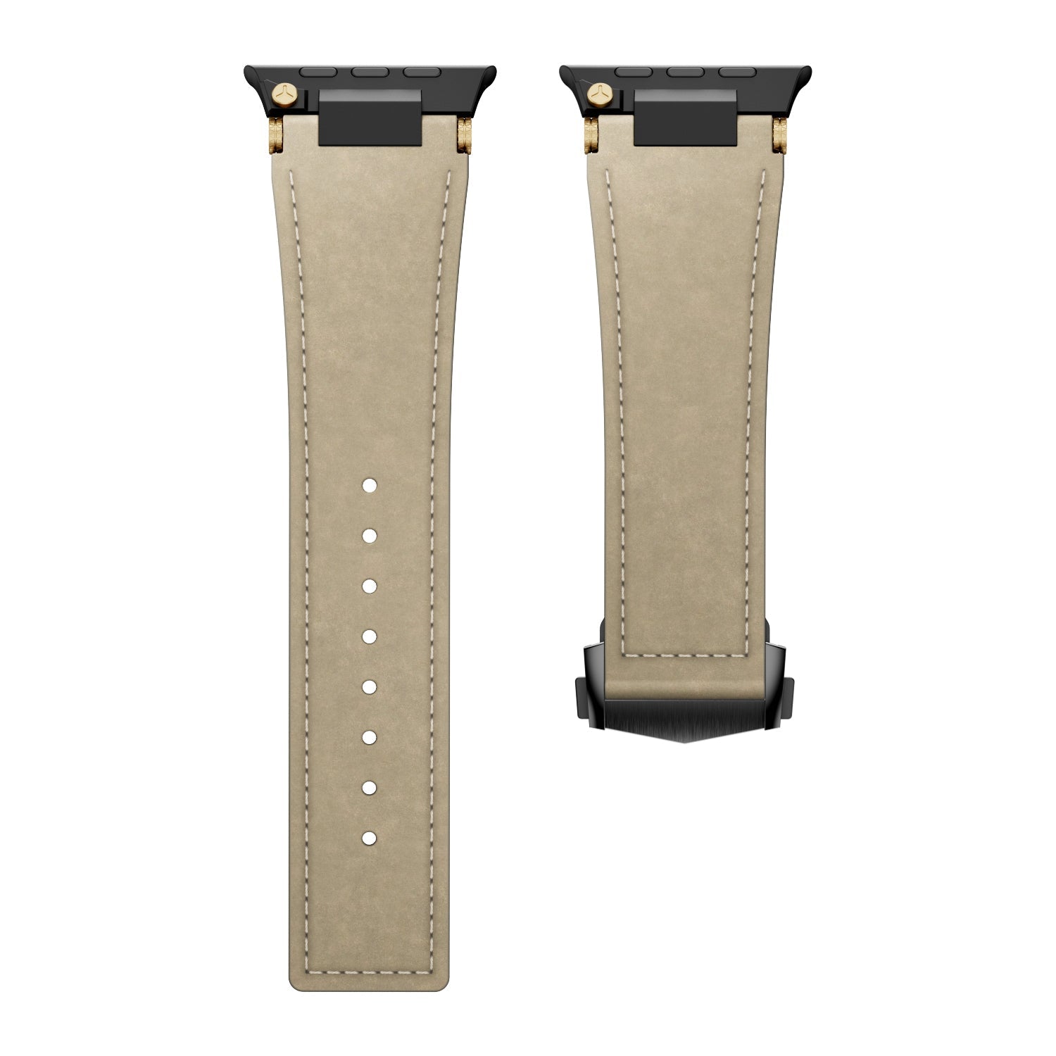 Elite Italian Leather Band with Deployment Clasp for Apple Watch