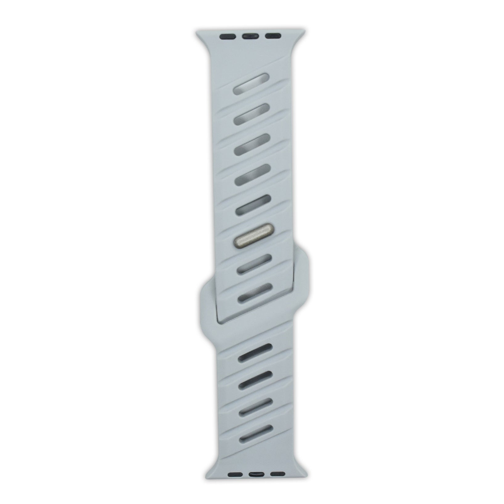 Asymmetric Oblique Hole Silicone Watch Strap for Apple Watch