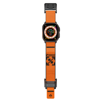 Heavy Duty Cyberpunk Nylon Magnetic Sport Band for Apple Watch