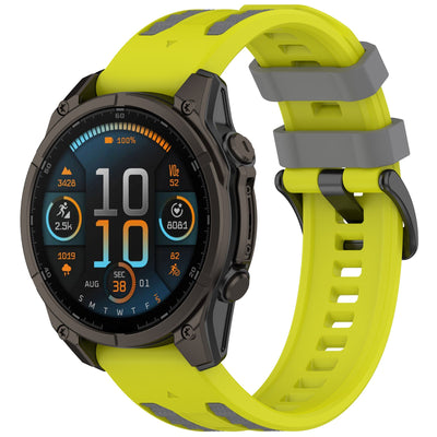 Two-tone Textured Silicone Watch Strap For Garmin