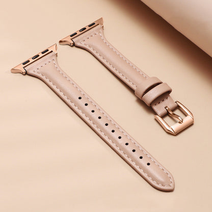 Women's Slim Leather Apple Watch Bands-Thin strap