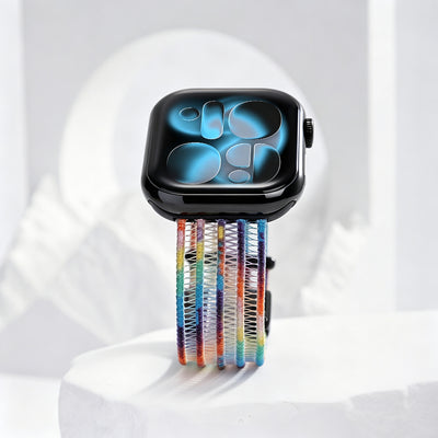 Fish Silk Mesh Breathable Magnetic Soft Strap For Apple Watch
