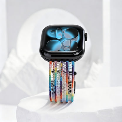 Fish Silk Mesh Breathable Magnetic Soft Strap For Apple Watch