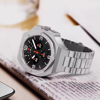 Zinc Alloy Case with Metal Band for Samsung Galaxy Watch Ultra/Ultra2 47mm