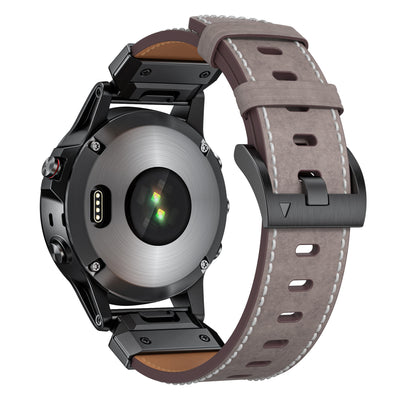 Genuine Leather Strap - For Garmin Fenix 8 7x 6x 5x Pro