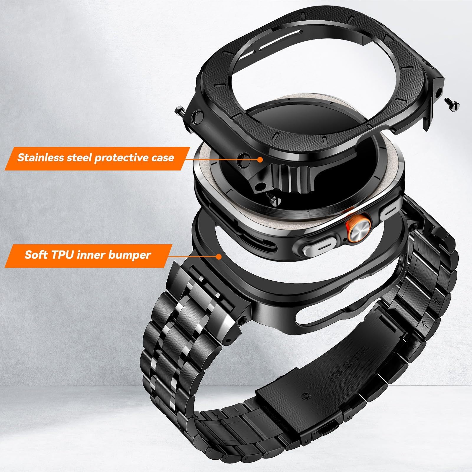 Rugged Protective Case Set For Samsung Galaxy Watch Ultra 47mm