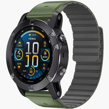 Silicone Magnetic Watch Strap For Garmin Watch