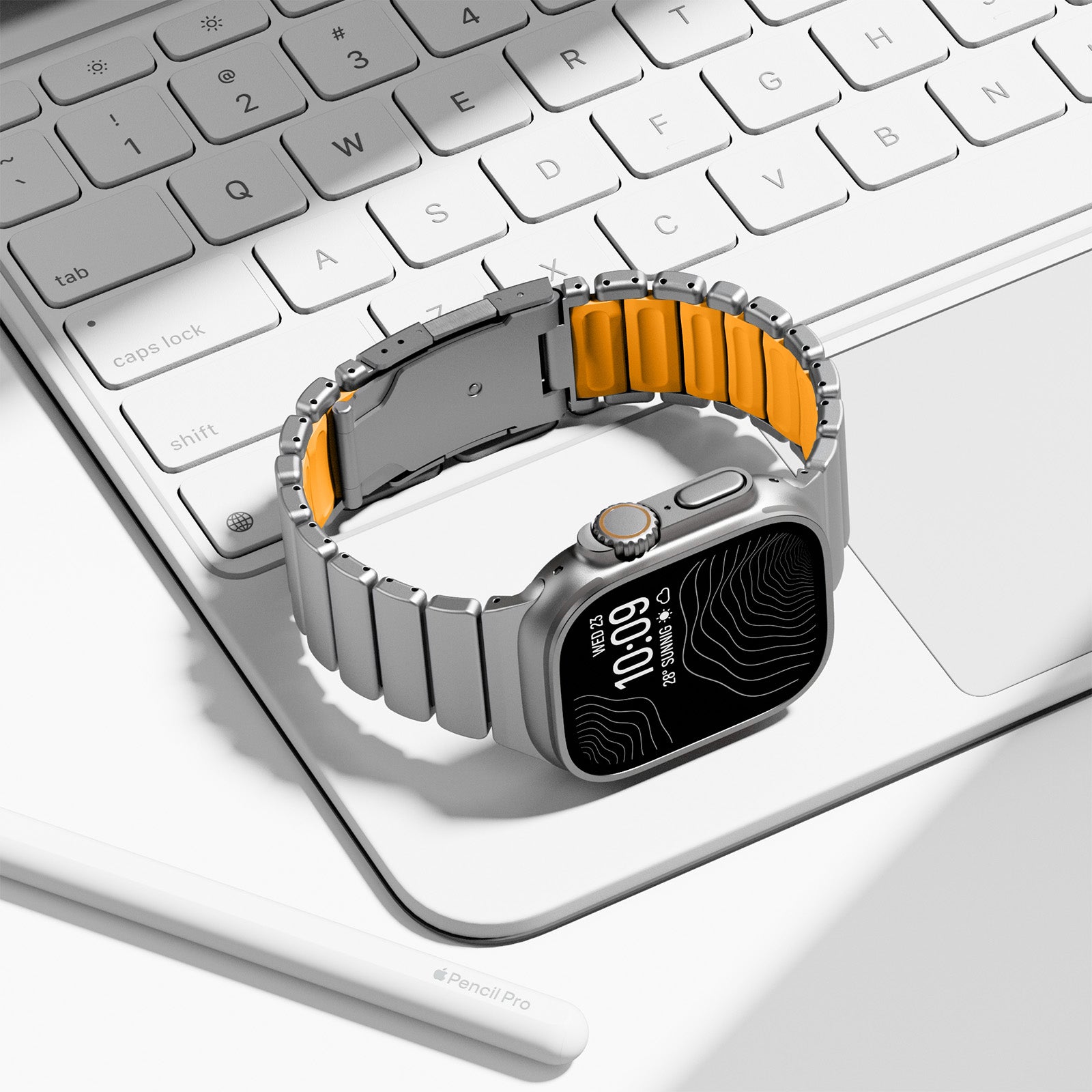 Ultra-Titanium +FKM Band Magnetic Clasp for Apple Watch – Vipzoon