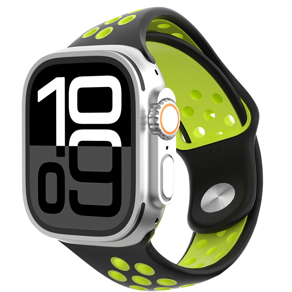 Asymmetrical Two-Tone Silicone Sport Band for Apple Watch