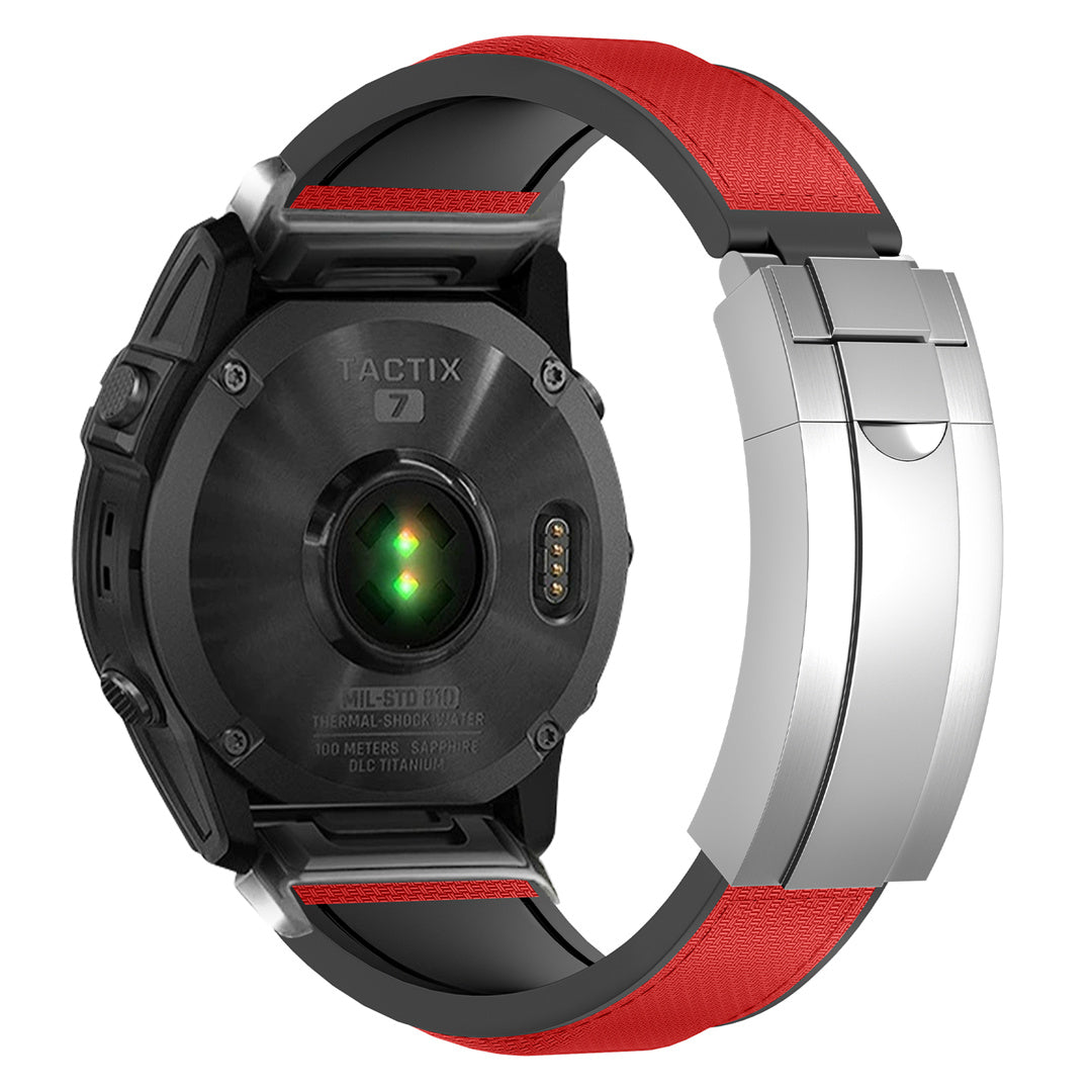 FKM Rubber “R” Buckle Strap For  Garmin