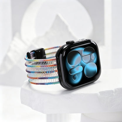 Fish Silk Mesh Breathable Magnetic Soft Strap For Apple Watch