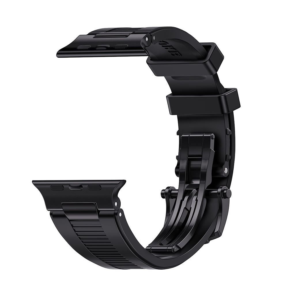 Chrono-Strata Apple Watch Band – FKM Fluoroelastomer with Butterfly Clasp