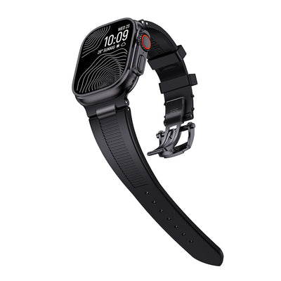 Chrono-Strata Apple Watch Band – FKM Fluoroelastomer with Butterfly Clasp