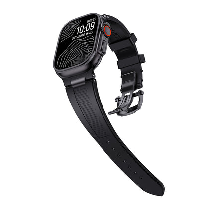 Chrono-Strata Apple Watch Band – FKM Fluoroelastomer with Butterfly Clasp
