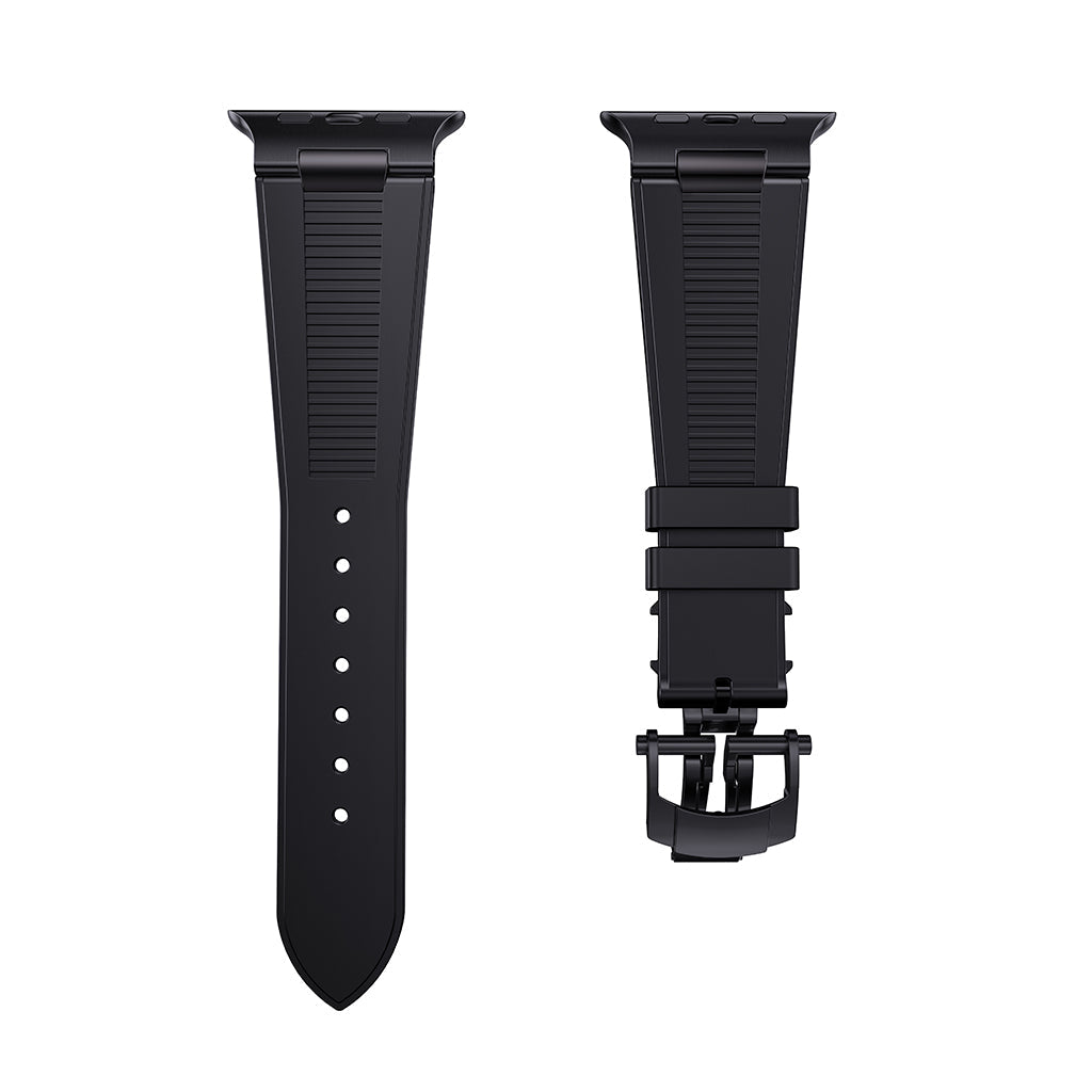 Chrono-Strata Apple Watch Band – FKM Fluoroelastomer with Butterfly Clasp