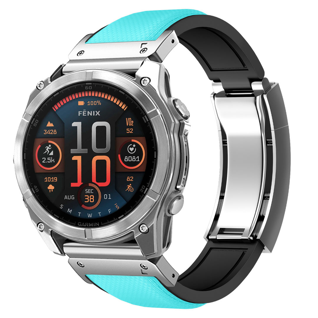 FKM Rubber “R” Buckle Strap For  Garmin