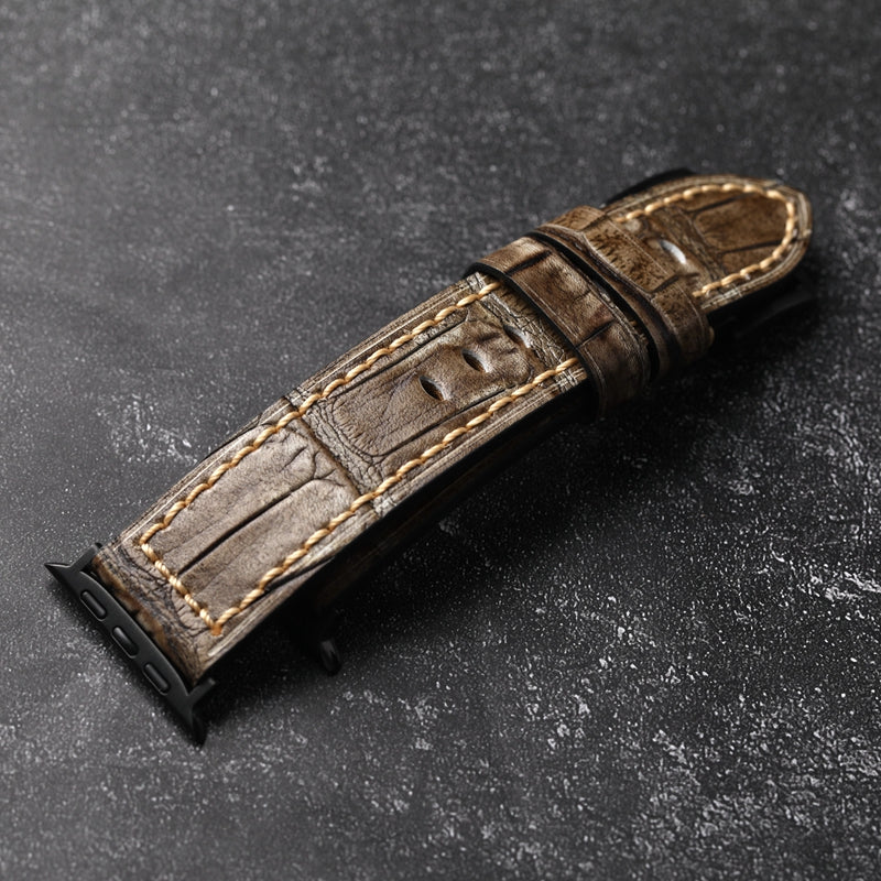 Handmade top layer cowhide leather Apple Watch Strap