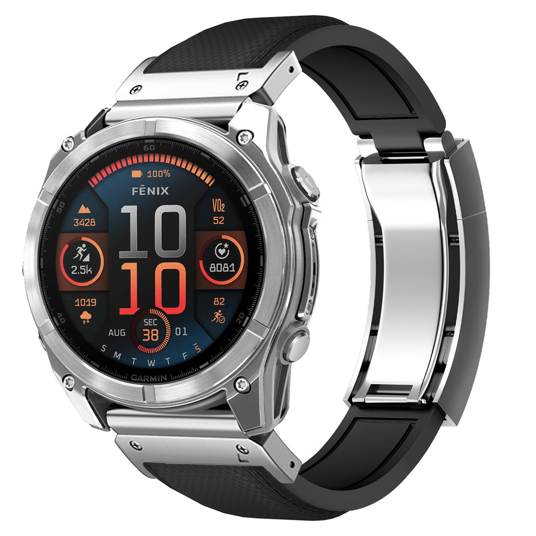 FKM Rubber “R” Buckle Strap For  Garmin