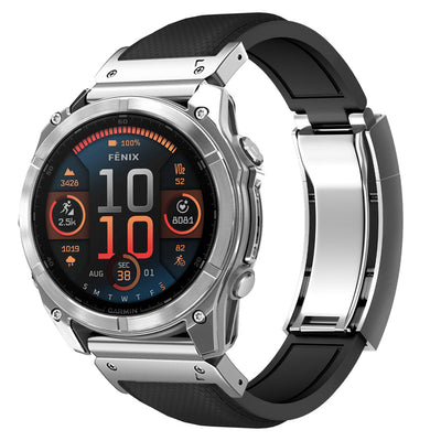 FKM Rubber “R” Buckle Strap For  Garmin