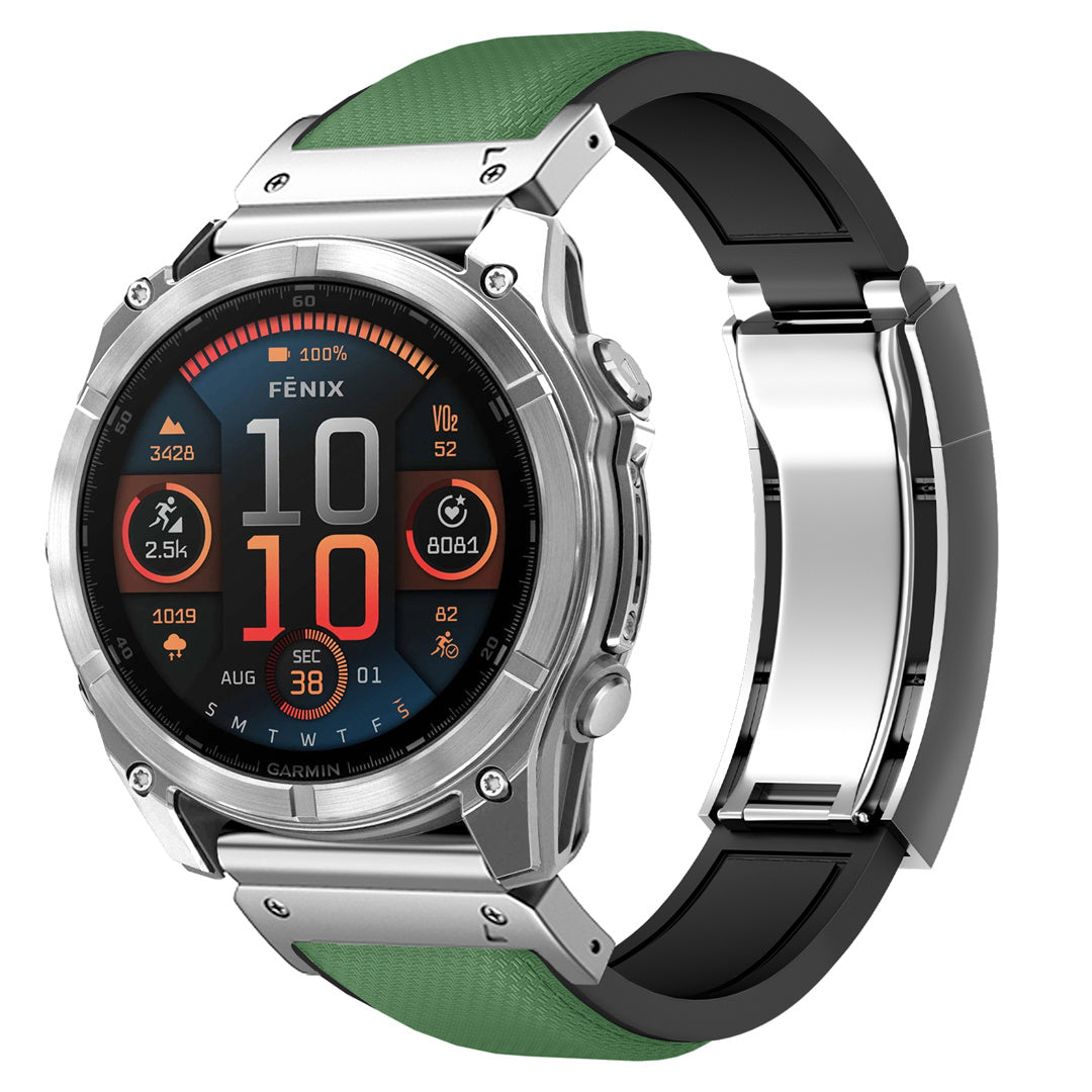 FKM Rubber “R” Buckle Strap For  Garmin