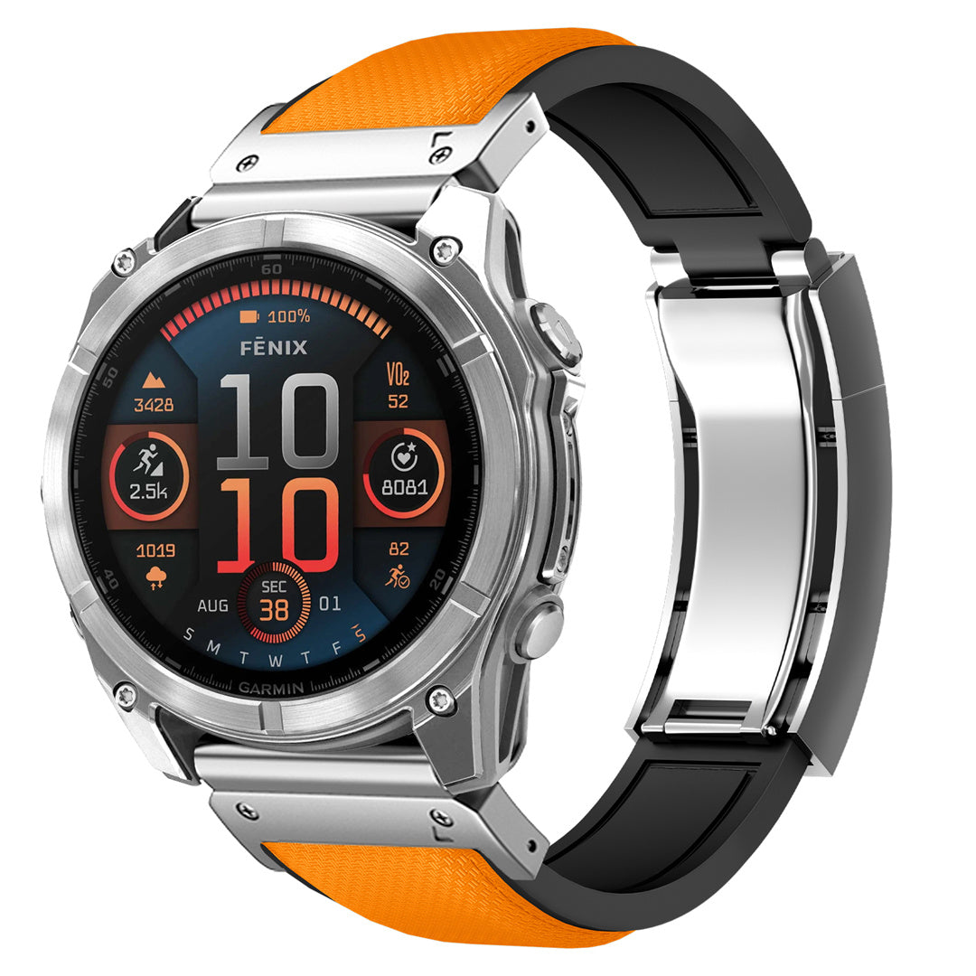 FKM Rubber “R” Buckle Strap For  Garmin