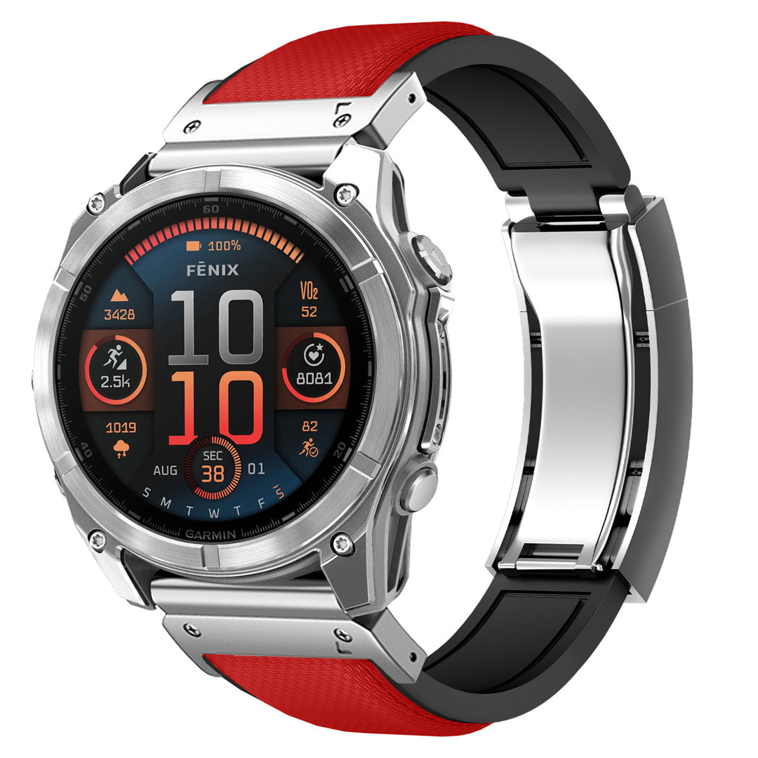 FKM Rubber “R” Buckle Strap For  Garmin