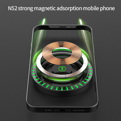 T26-Ultra-Thin LED Ambient Light, Transparent Magnetic Wireless Charger