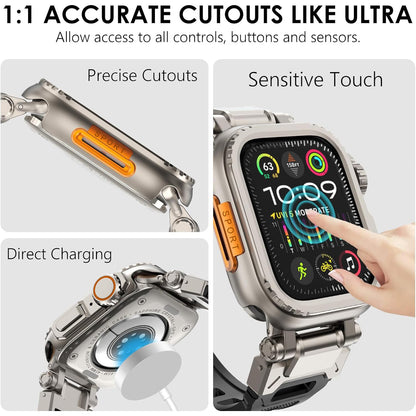 ULTRA LOOK-Rugged Titanium Alloy Case For Apple Watch