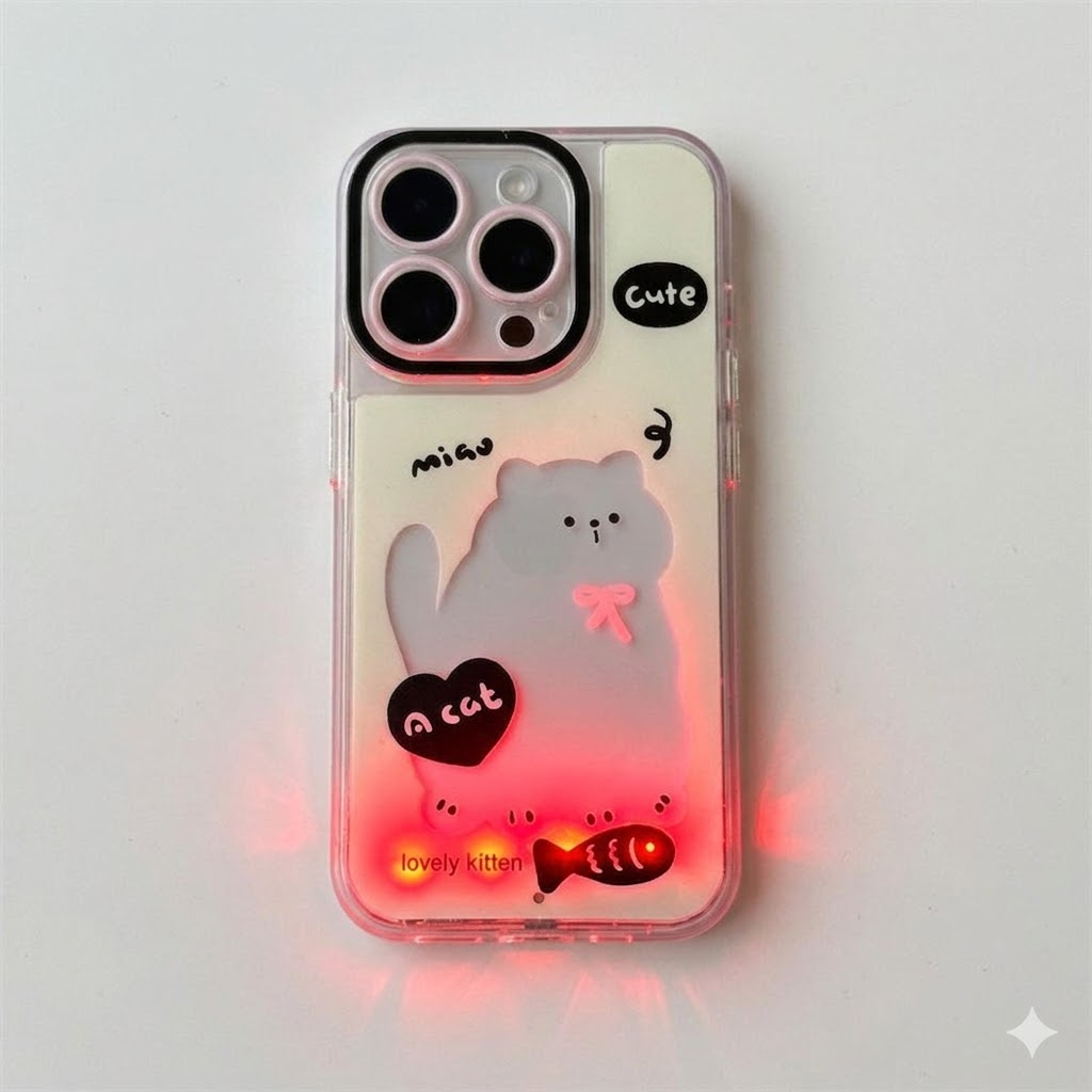Light-Up Cute Pet Phone Case for iPhone