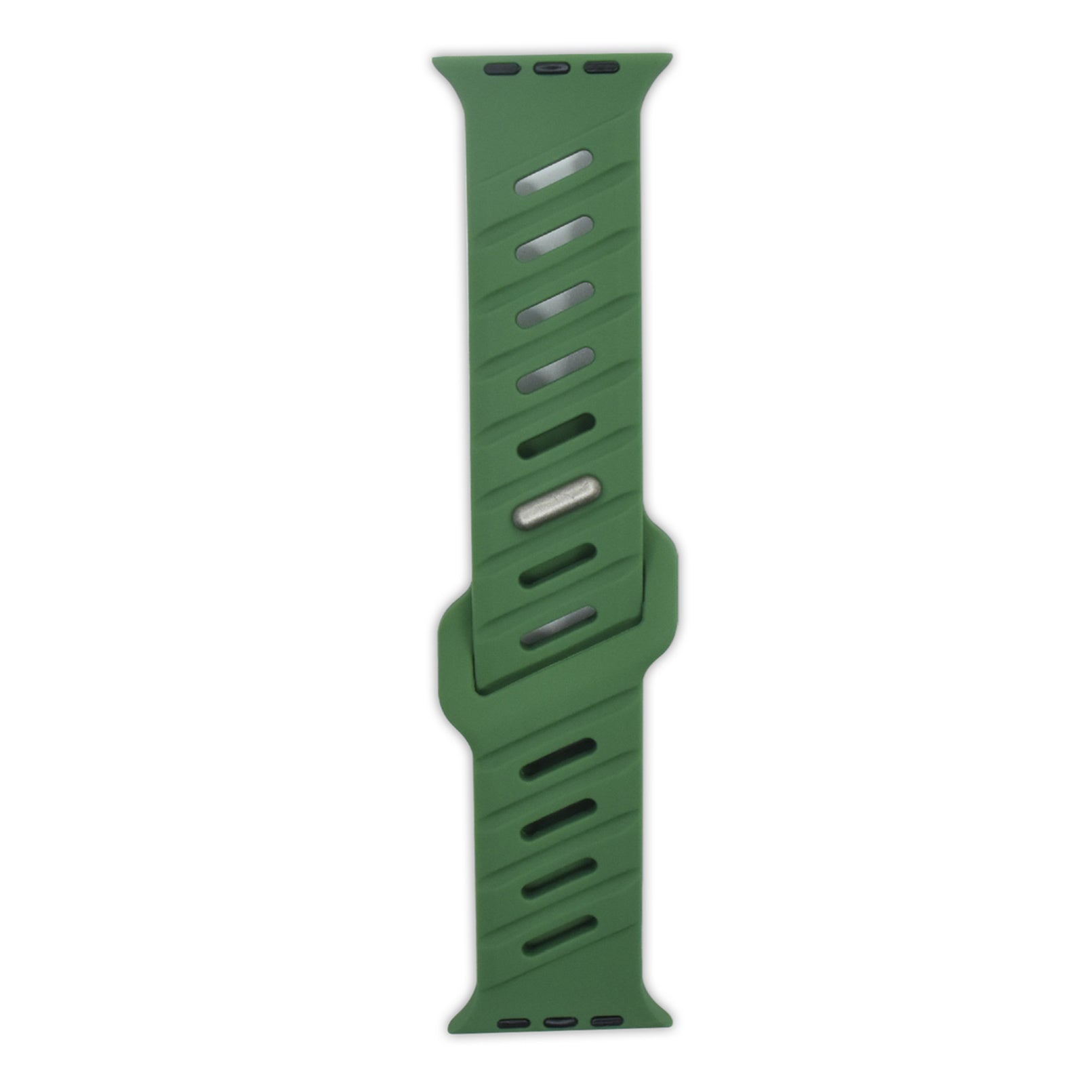 Asymmetric Oblique Hole Silicone Watch Strap for Apple Watch