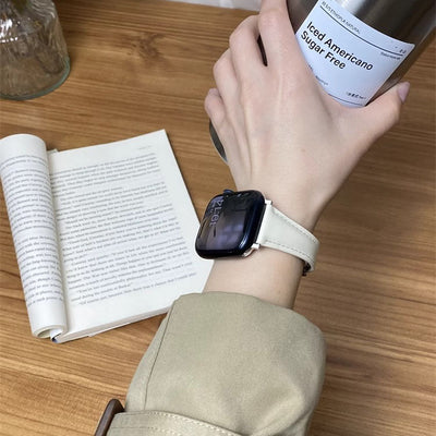 Shiny Leather Band for Apple Watch