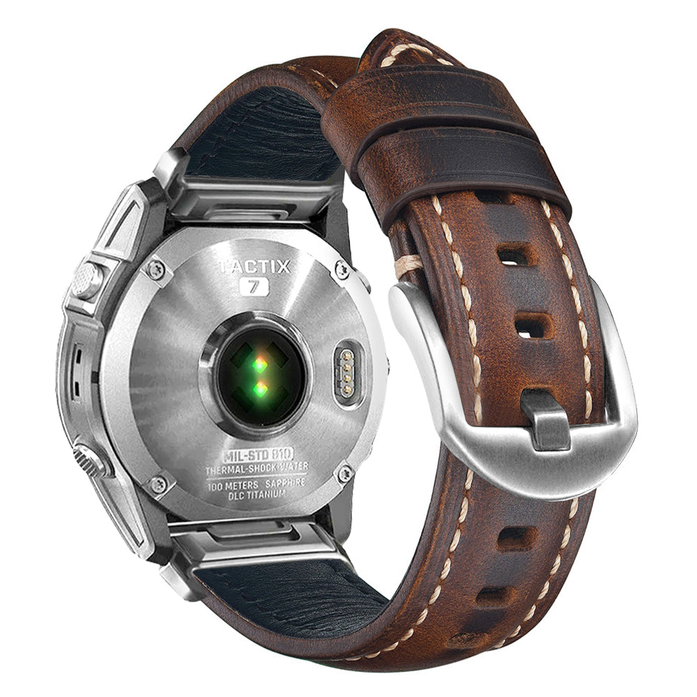 Nappa Leather Watch Band For Garmin