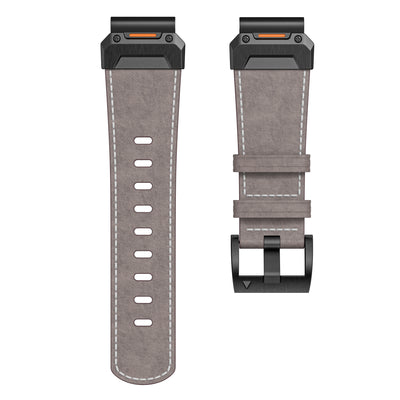 Genuine Leather Strap - For Garmin Fenix 8 7x 6x 5x Pro