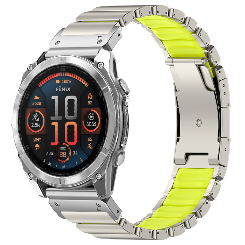 Titanium Band +FKM For Garmin