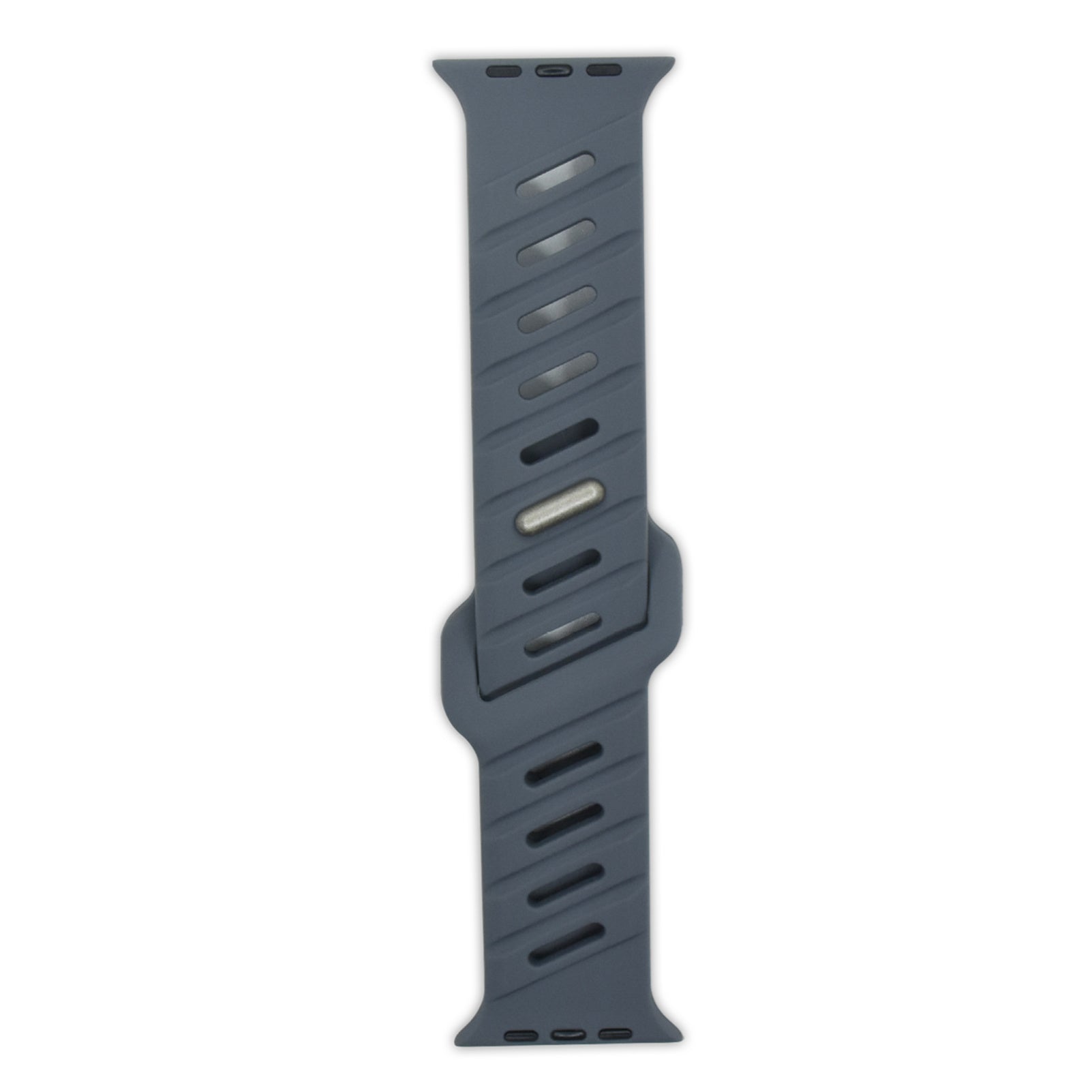 Asymmetric Oblique Hole Silicone Watch Strap for Apple Watch
