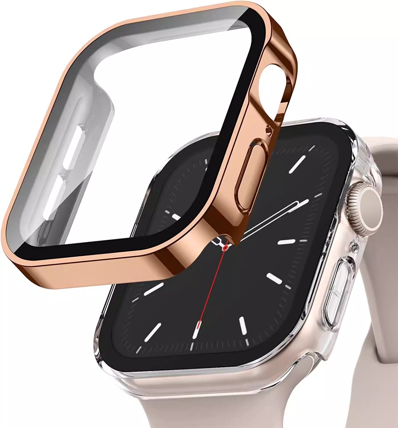 Waterproof Watch Case With Tempered Glass Film