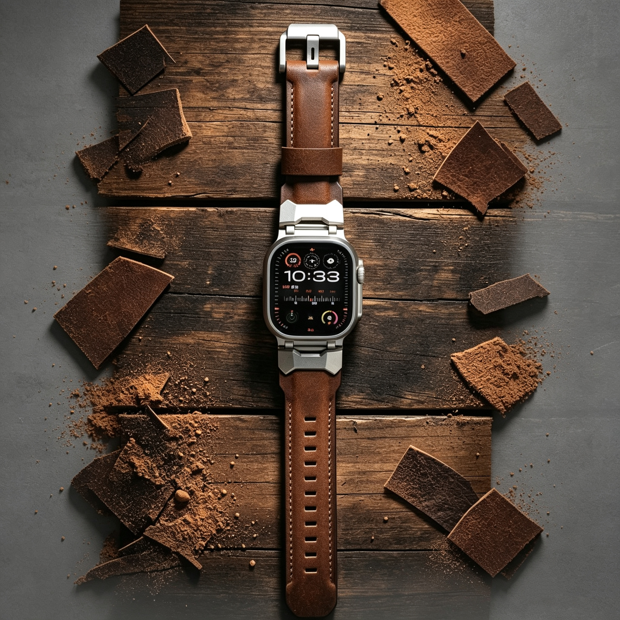Airfoil Wings Leather Apple Watch Band