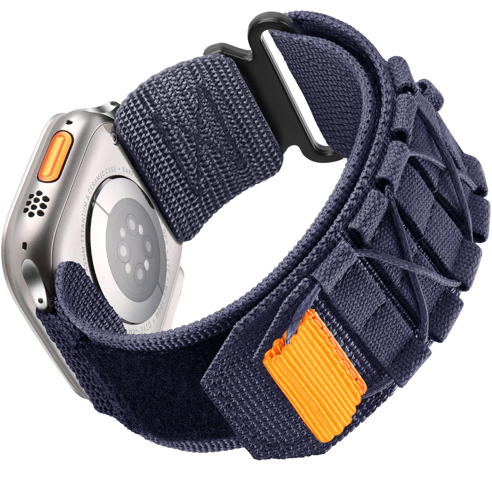 Nylon Canvas Loop Velcro Strap For Apple Watch