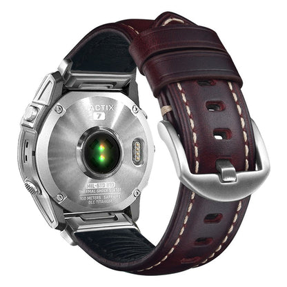 Nappa Leather Watch Band For Garmin
