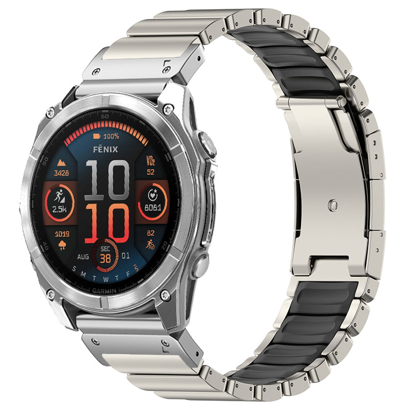 Titanium Band +FKM For Garmin