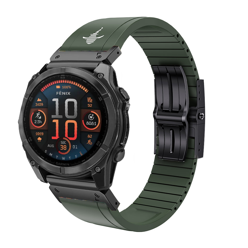 Luxury FKM Rubber Strap for Garmin - The Shark Edition