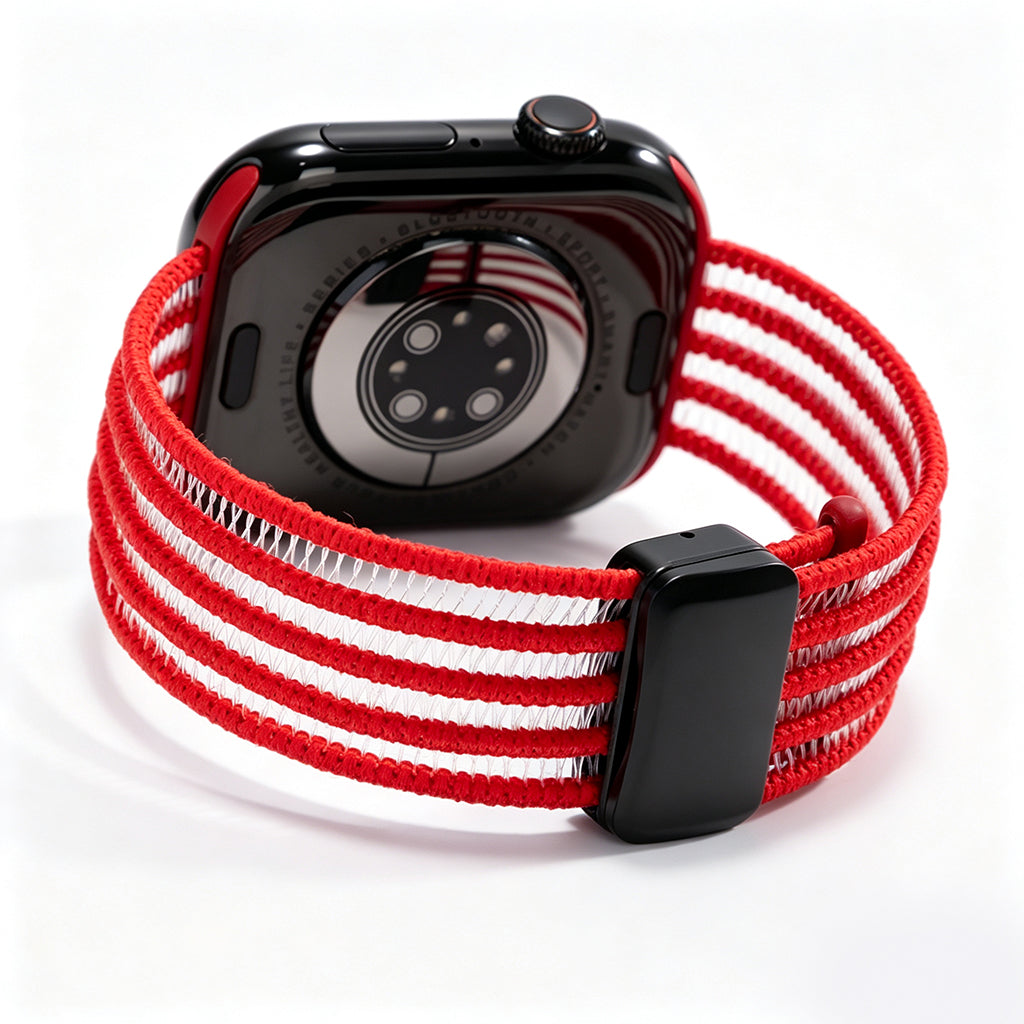 Fish Silk Mesh Breathable Magnetic Soft Strap For Apple Watch