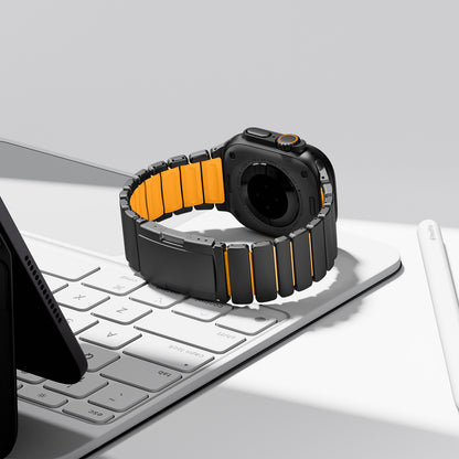 Ultra-Titanium +FKM Band Magnetic Clasp for Apple Watch