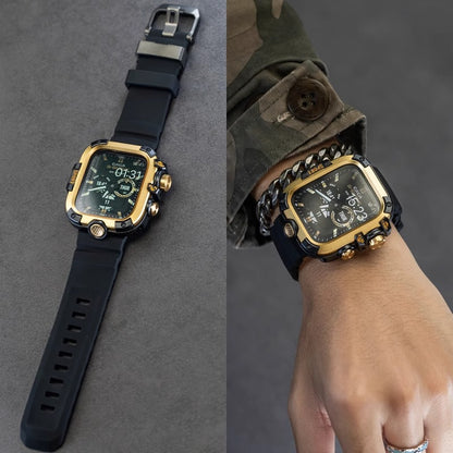 Metal Tempered Glass Case for Apple Watch